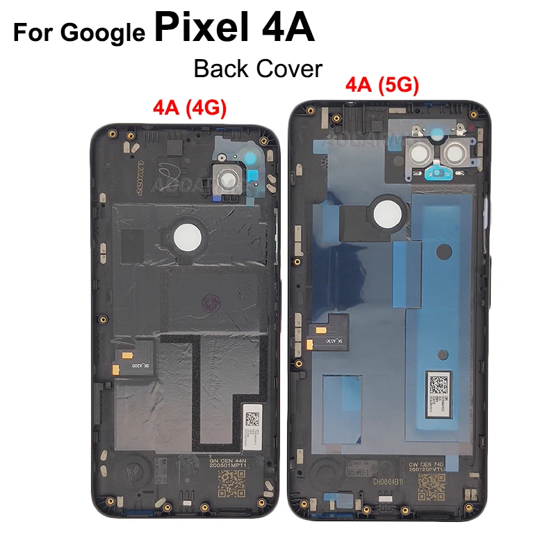 Aocarmo 전면 스크린 LCD 프레임, 구글 픽셀 4A 4G 5G 교체 부품