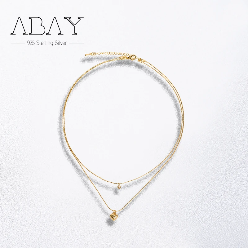 

925 Sterling Silver Pin Simple temperament love necklace cool style clavicle chain, add temperament accessories