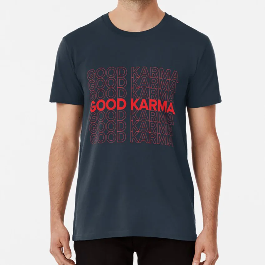Good Karma T Shirt Good Karma Yoga Yogi Budda Yin Yang Spiritual Chakra Plastic
