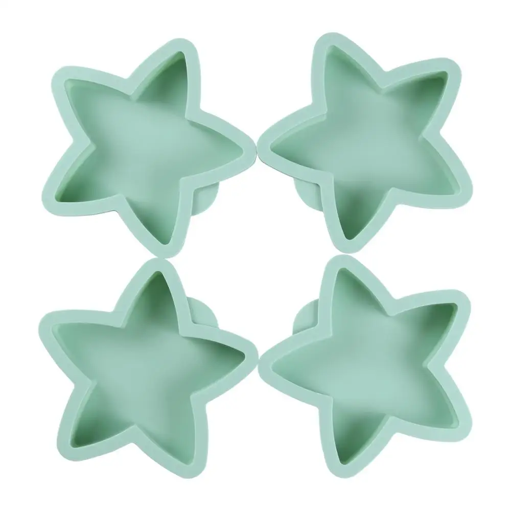 4PCS/SET Stainless Steel Shape Baking Tool Measuring Cup Measuring Spoon Set Home Suite Novice Bakery Meal