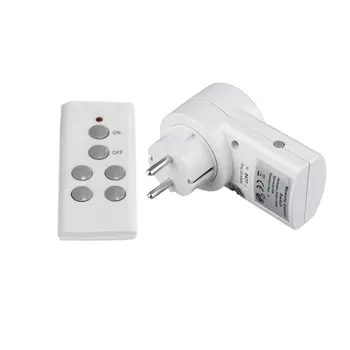 

1 Wireless Remote Control Power Outlet Light Switch Socket 1 Remote EU Plug Newest High Quality Free Shipping