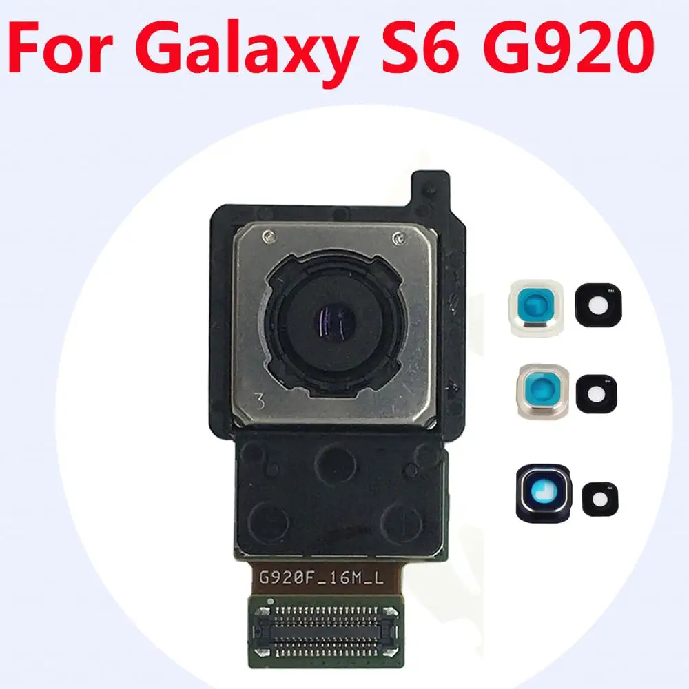 Оригинальный модуль задней камеры и крышка объектива для Samsung Galaxy S6 SM-G920F G920FD G920W8