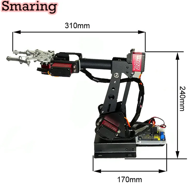 DIY 6DOF Multiangle Механическая Роботизированная рука с механический захват и Mg996R Сервоприводы для проекта исследования робота