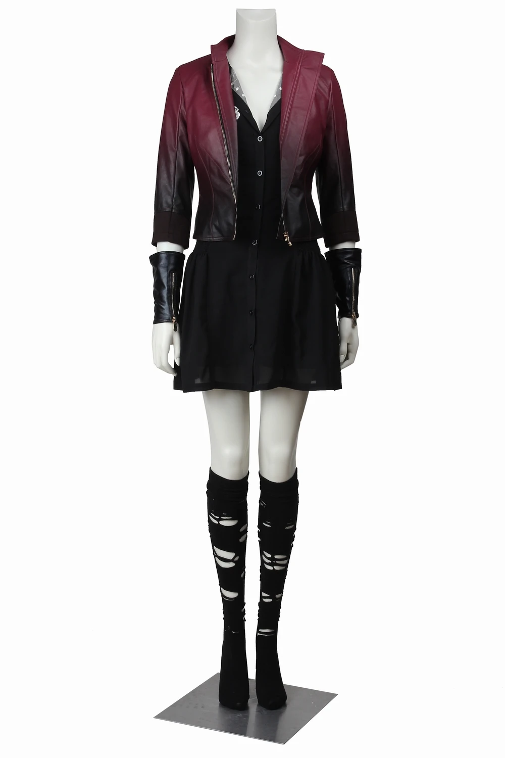 Avengers Age of Ultron Scarlet Witch Cosplay Wanda Costume The Avengers Women Outfit Halloween Dress Jacket COSPLAYONSEN