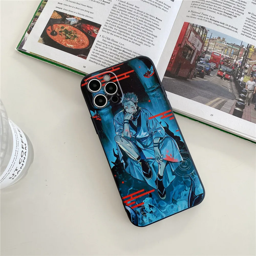 Anime Japan Jujutsu Kaisen Yuji Itadori Satoru Gojo Soft Phone Case For iPhone 13 12 11 Pro Max 8 7 6 6S Plus XR X XS Max Cover