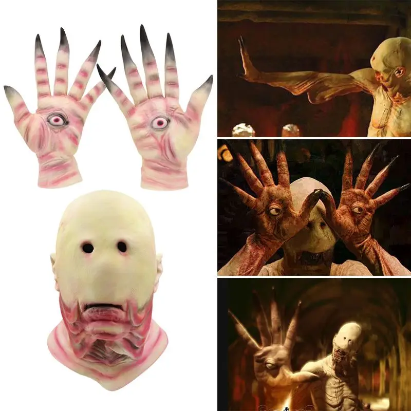 

2019 New Arrival Halloween Eyeless Terror Props Mask Gloves Cosplay Accessories Eagle Claw Devil Handwear Devil's Palm