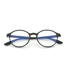 Gudzws Прозрачная Круглая Рамка синий свет блокирующие очки для чтения классический Компьютер ТВ рабочий анти увеличение