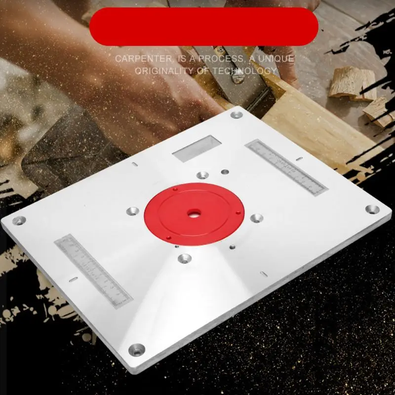 

Aluminium Router Table Insert Plate Woodworking Benches Wood Router Trimmer Mode