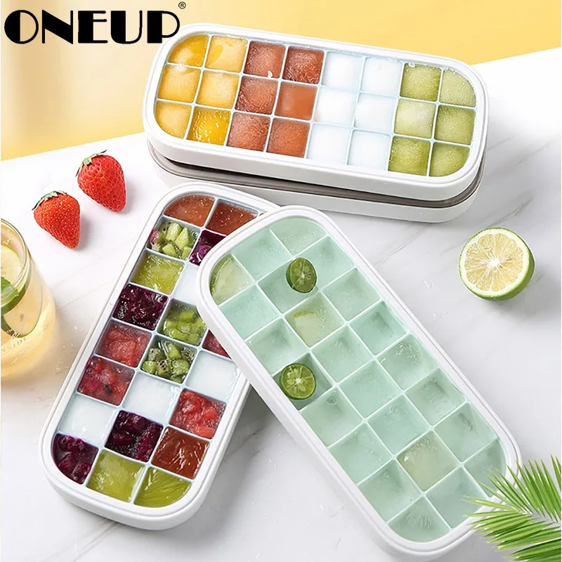 Форма для льда ONEUP домашняя коробка 2020 новый продукт с крышкой силиконовая форма