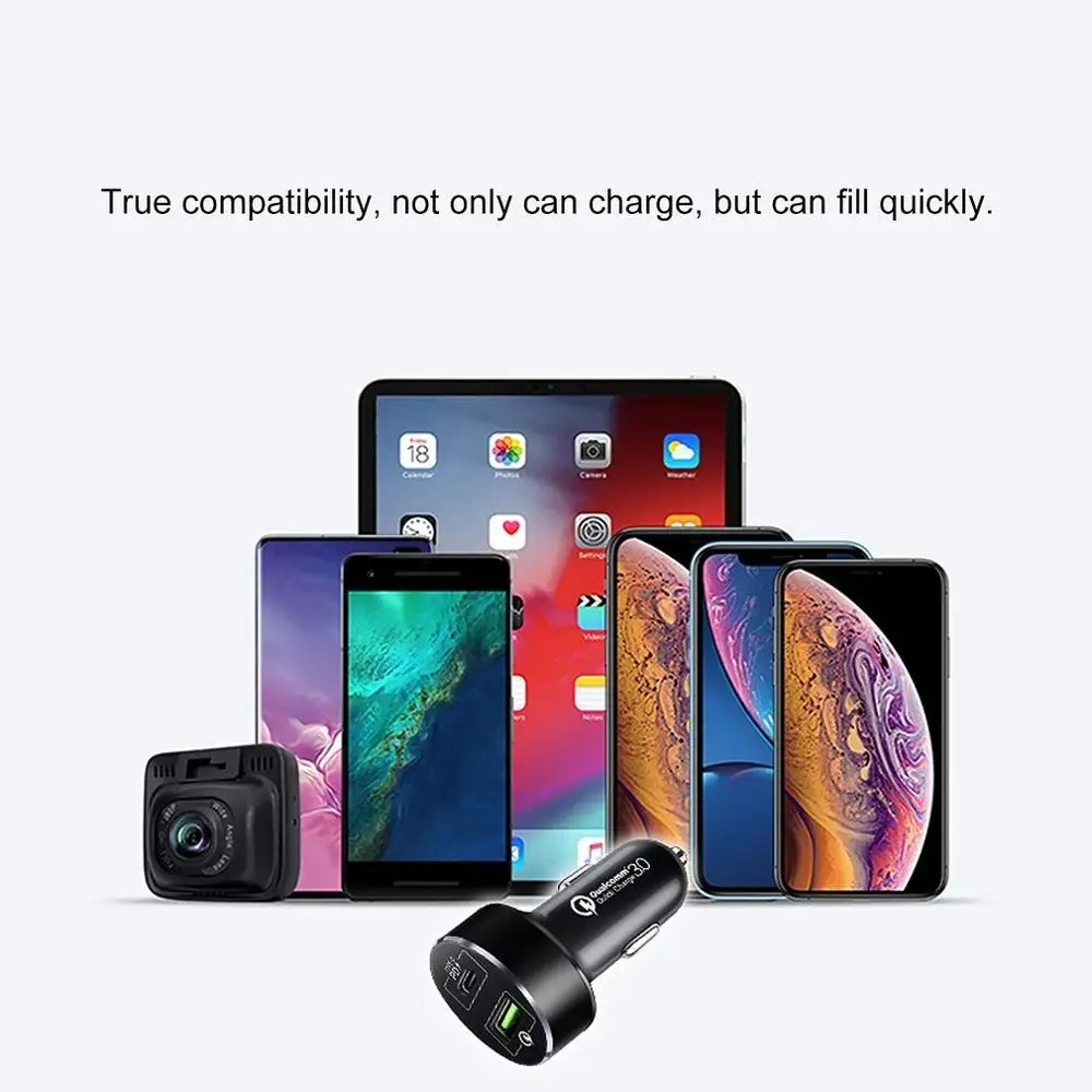 Быстрая зарядка 3,0 USB Автомобильное зарядное устройство для Xiaomi huawei супер зарядка QC 3,0 быстрая PD USB C автомобильное зарядное устройство для телефона