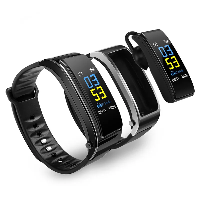 Talkband Y3 Plus Smart Watch with Earphone Heart Rate Sleep Monitor Bluetooth Call Music Smartwatch for Business Sports Headset