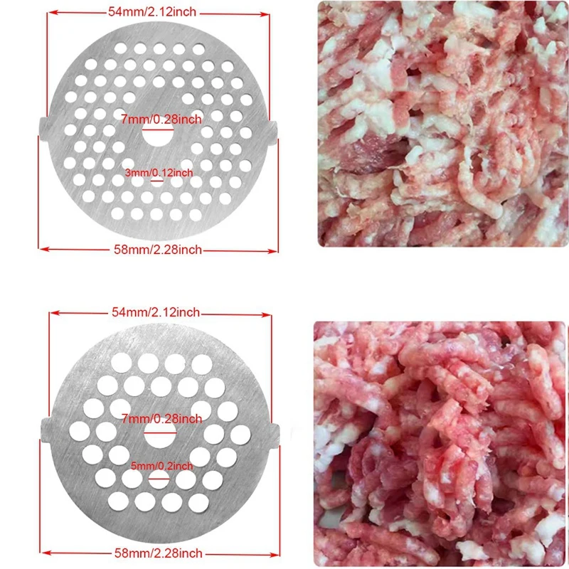 7 шт. шлифовальные плиты из нержавеющей стали для мяса диски и лезвия