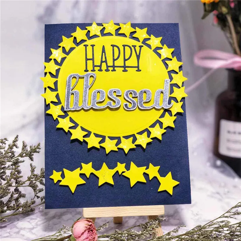 

Eastshape Metal Cutting Dies Star Lace Border for DIY Scrapbooking Making Cards Photo Decorative Embossing Crafts Stencils 2019