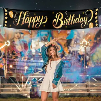

Birthday Ornament Letter Banner Decoration Holiday Party Atmosphere Layout Pull Flag Birthday Banner Ornaments