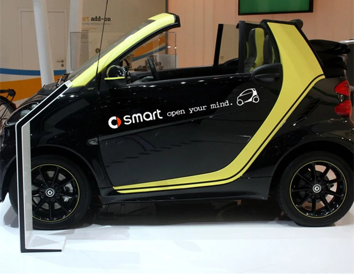 Стайлинга автомобилей спортивный автомобиль наклейки для Mercedes-Benz Smart кузовных наклеек и отличительные знаки авто стикер наклейка