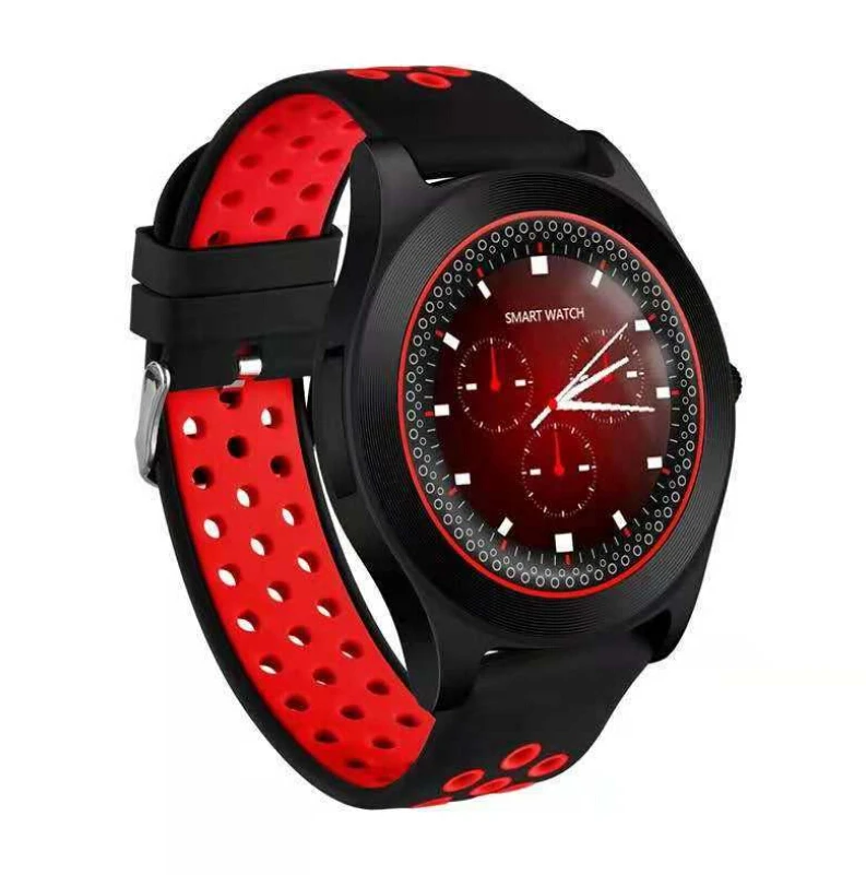 TF8 Смарт наручные часы Bluetooth GSM телефон для Android samsung LG sony iPhone - Цвет: Красный