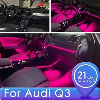 

21/30color For Audi Q3 MQB platform 2013-2020 Front vent Dashboard Middle Console Atmosphere advanced Ambient Light