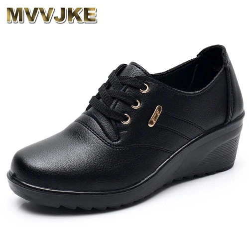 MVVJKE 여성용 편안한 레이스업 미끄럼 방지 슈즈 추천
