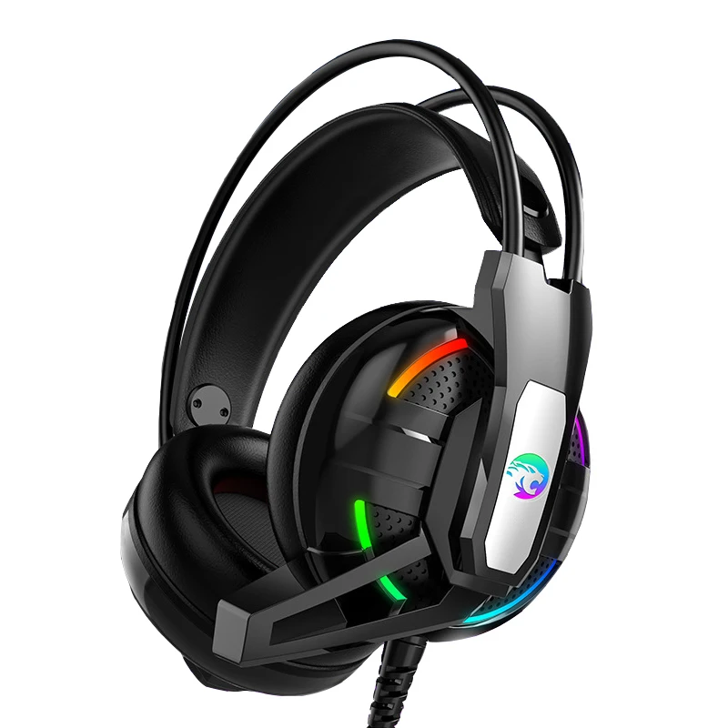 black-RGB light PS4 Игровые наушники 4D стерео RGB светильник наушники видео игровая гарнитура с микрофоном для нового Xbox One/ноутбука/ПК планшета геймера - Цвет: black-RGB light