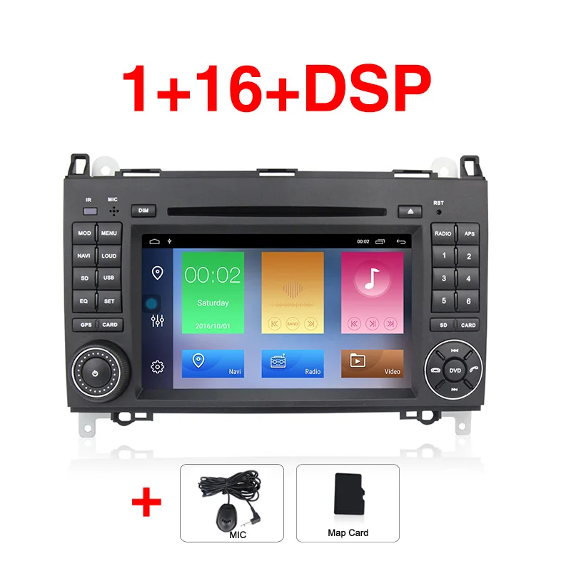 Новинка! 2+ 32G Android 9,1 автомобильный dvd-плеер gps навигация для Benz Sprinter B200 b-класс W245 B170 W209 W169 Viano Vito W639 радио FM - Цвет: Car dvd