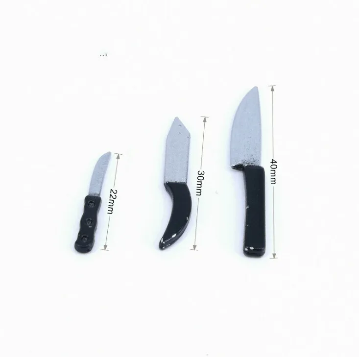 4 шт./компл. 1:12 миниатюры для кукольного домика кухонная разделочная доска нож