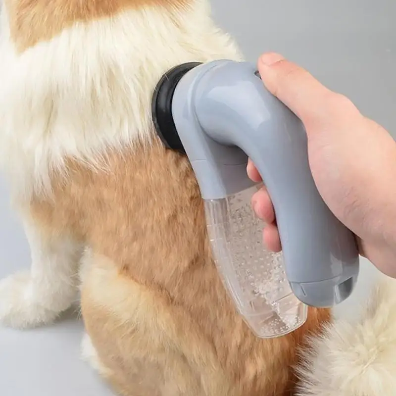 Portable Electric Pet Sucker Pet Hair Shed Not Spray Pet Hair Vacuum Grooming System Powered Pet Gr