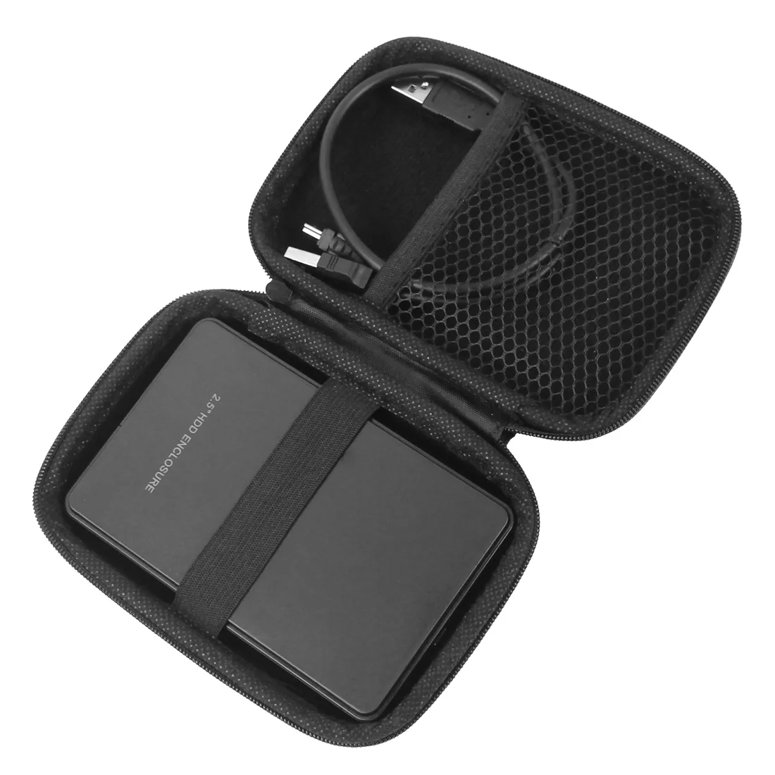 1 комплект 2," USB 2,0 SATA HDD Box мобильного SSD HDD корпус для внешнего жесткого диска чехол Поддержка 2 ТБ с Портативный организатор ящик для хранения