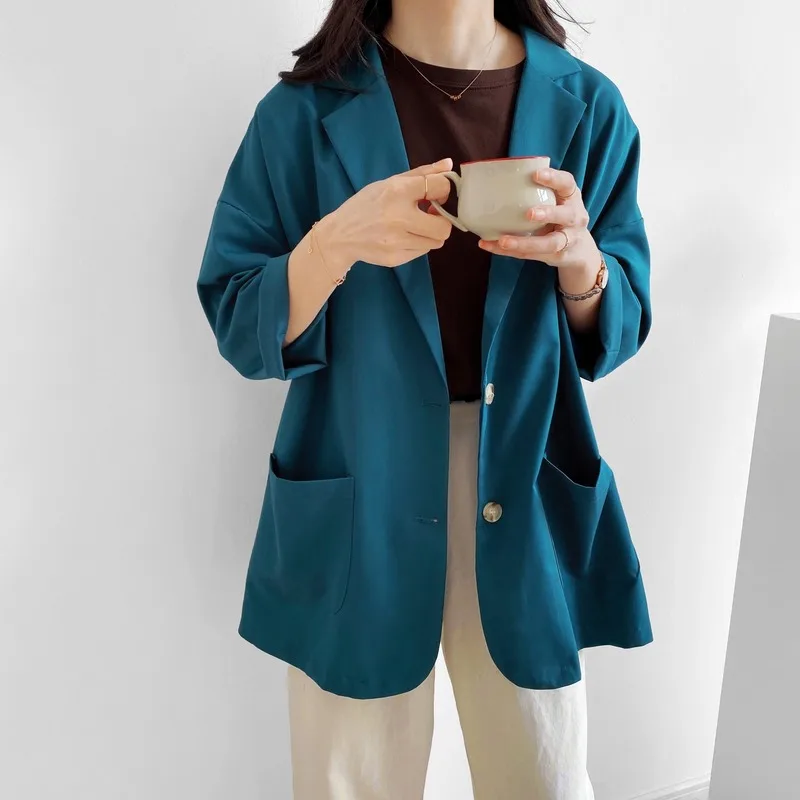 

Taochuan Zhicixi's new self-made in autumn must enter the super beautiful long-sleeved sunscreen small suit jacket women