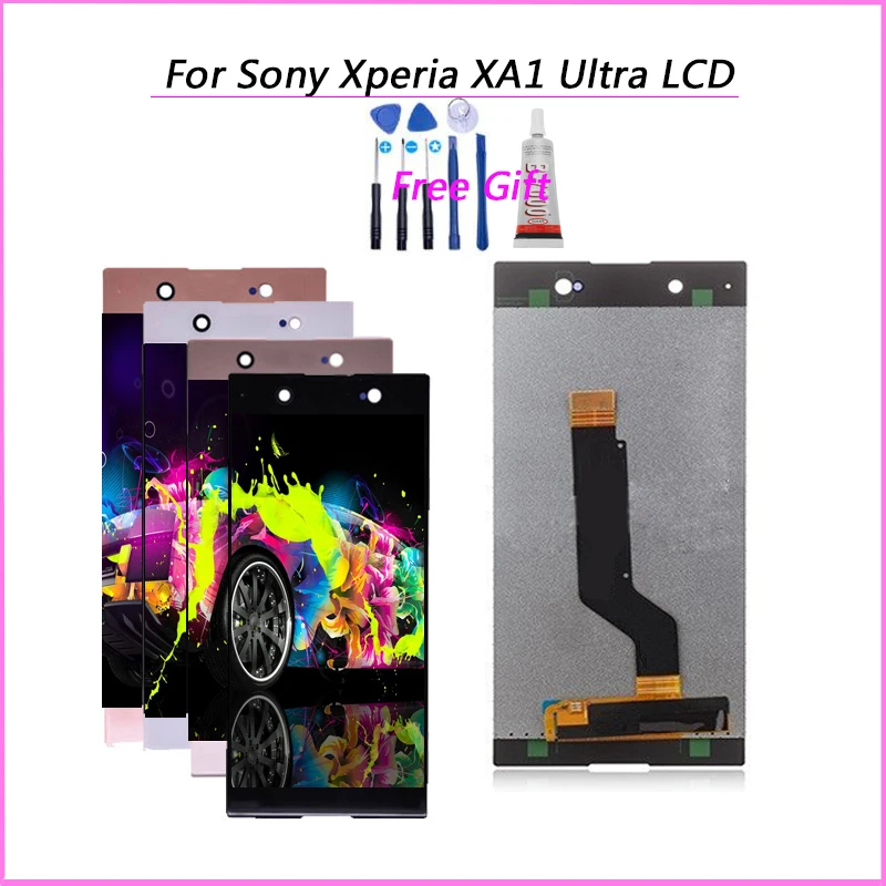 Tested For Sony Xperia XA1 Ultra G3221 G3212 G3223 G3226 Lcd Screen Display WIth Touch Glass Digitizer Assembly +GIFT | Мобильные