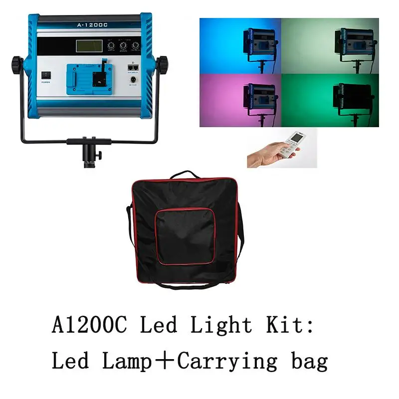 

Yidoblo Pro Video Film LED Lamp light A1200c RGB led light multi color for led panel light broadcast Lamp APP control bag