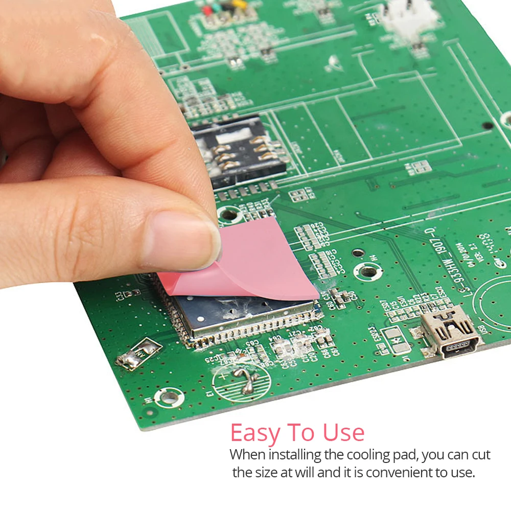 Thermal pad Thermal paste TISHRIC CPU Thermal Pad 0.5mm 1mm 1.5mm 2mm heatsink heat sink Paste PC Fan Cooler Conductive Silicone pad GPU Thermal Pads