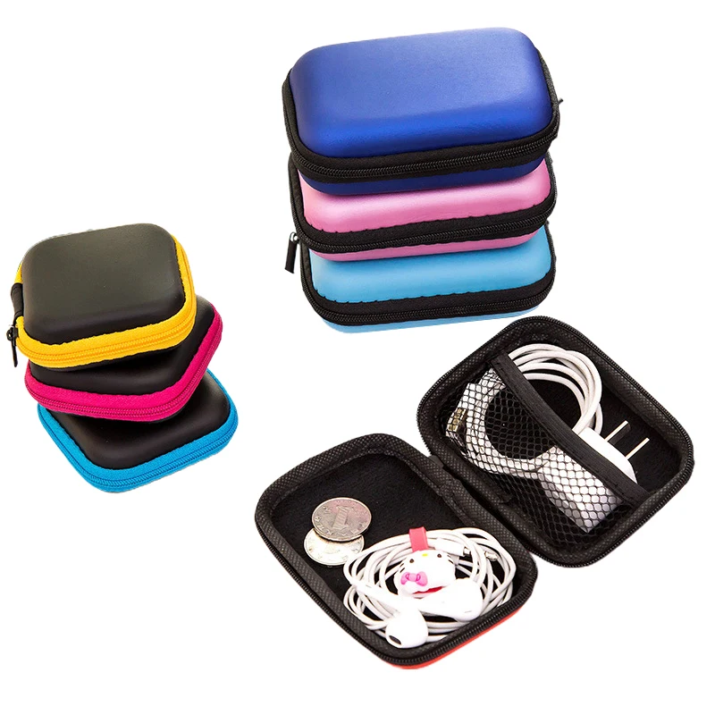 Earphone Headphone Earbud Hard Case Protective Storage Pouch Bag Holder 