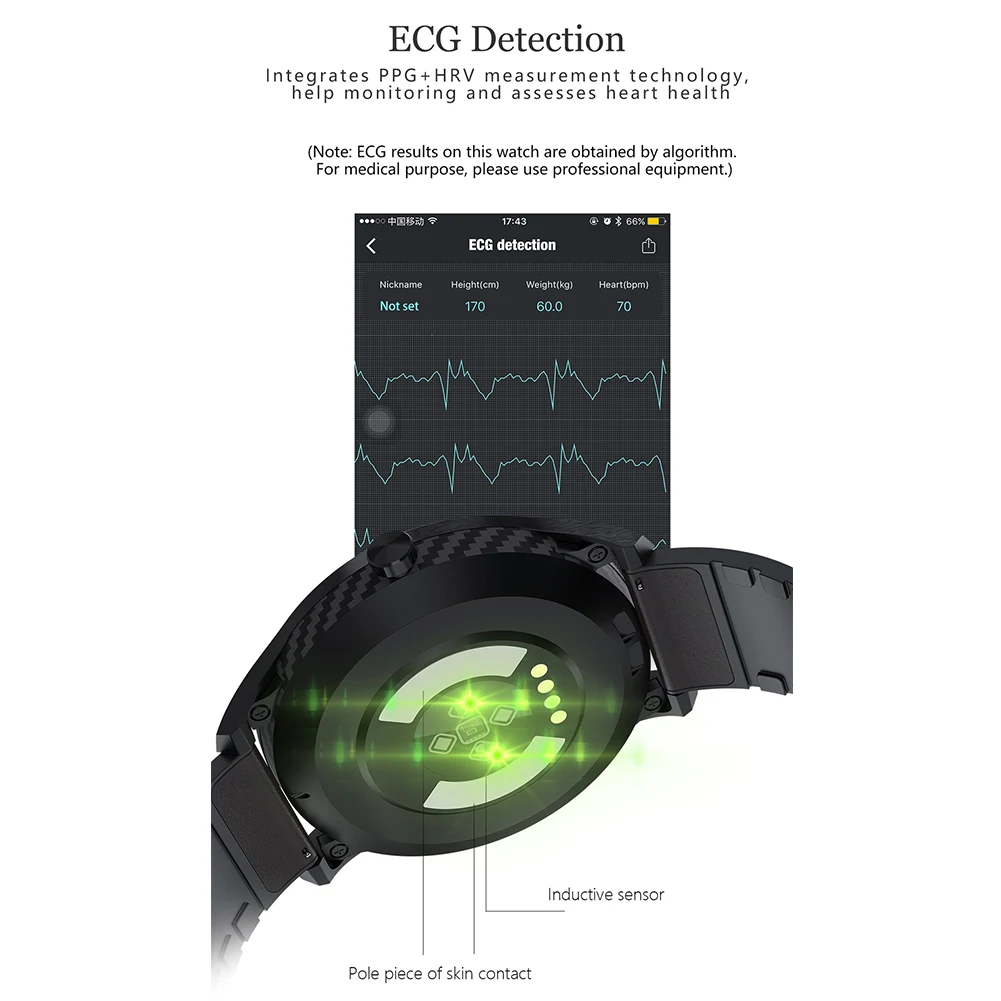 Health Care Multifunction Sleep Detect Heart Rate Monitor Artificial Leather Blood Pressure Waterproof Smart Watch Bluetooth