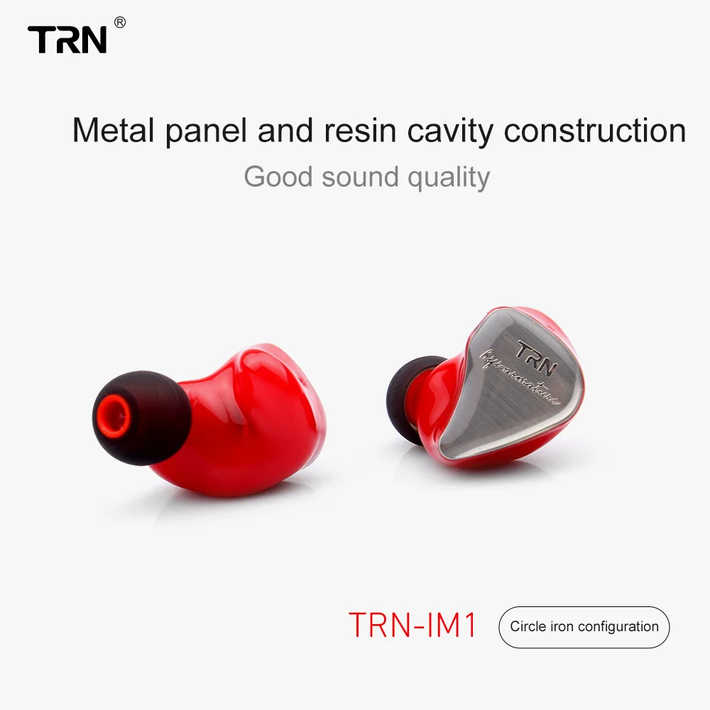 TRN IM1 1BA+ 1DD гибридные Hi-Fi наушники в ухо Monito музыкальные наушники гарнитура съемное отсоединение 2Pin 0,78 кабель ZSX C12 ZS10 PRO