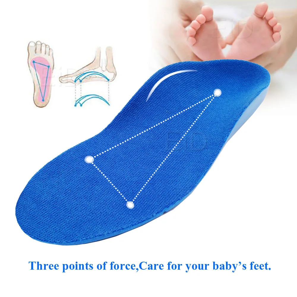 Детские ортопедические стельки для детской обуви с плоской подошвой, поддержка свода стопы, ортопедические подушки, коррекция, уход за здоровьем ног, ортопедические стельки