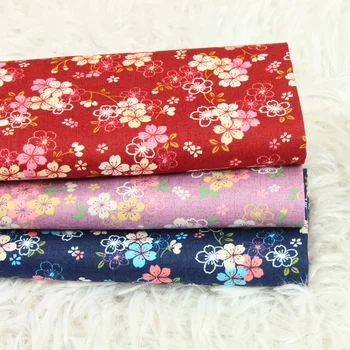 

High grade pure cotton fabric Floral printing tissu Handmade DIY clothing dress shirt patchwork