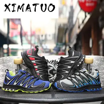 

autumn Hiking Shoes Men Waterproof shoes Wear-resisting Climbing Mountain Shoes high quality Leather Sneakers man Trekking Boot