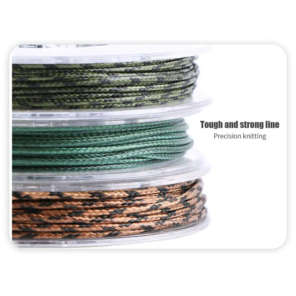 Practical Lead Core Carp Fishing Line 25Lbs 35Lbs 45Lbs 60Lbs 10M for Carp Rig Making Sinking Braided Line Fishing Line