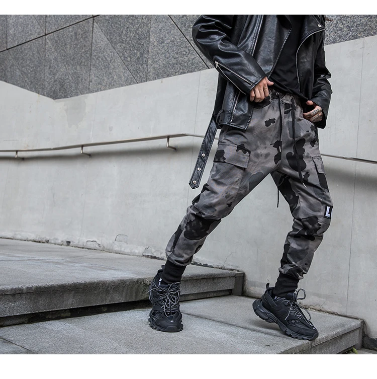 Autumn Men Streetwear Joggers Casual Cotton Harem Men Pants Hip Hop Camouflage Trousers штаны мужские ABZ545