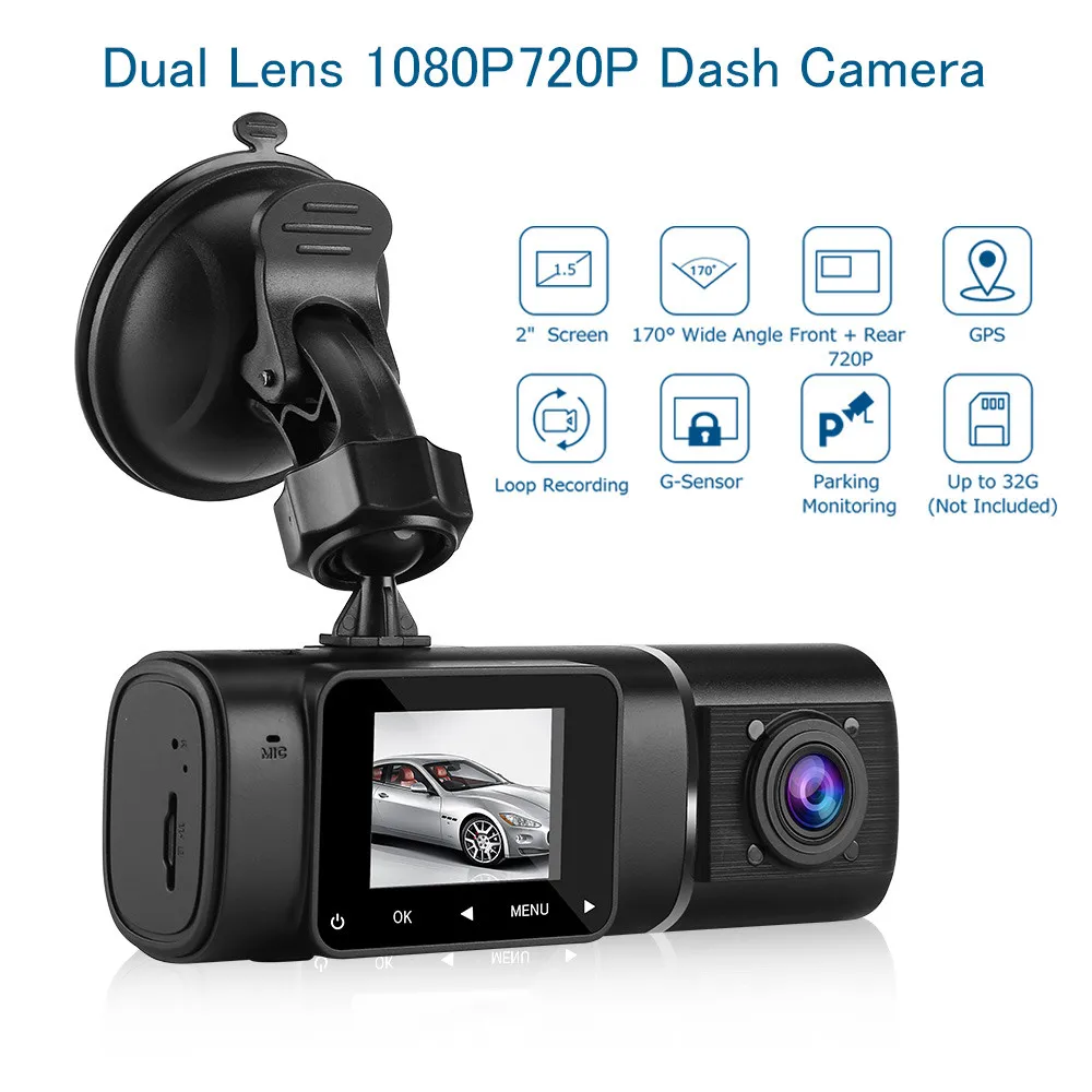 Blueskysea Автомобильный цифровой видеорегистратор HD H190 Dash камера 1 5 &quot500 пикселей