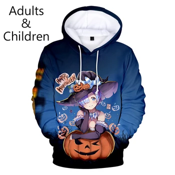 

New Anime Printed Halloween 3D Hoodies Men/Women Pumpkin Pattern pullovers Casual Sweatshirt 3D Halloween kids Hoodies