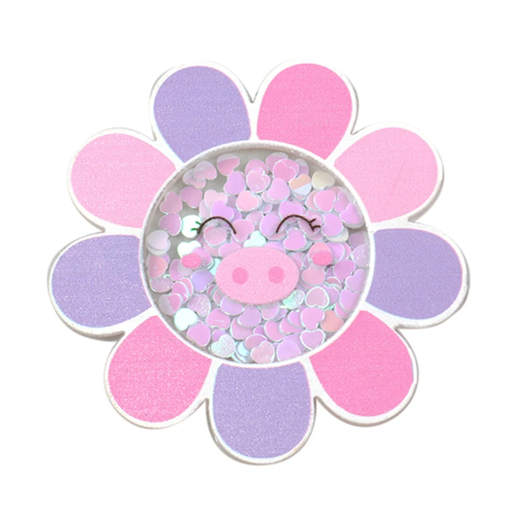 David accessories 5pcs/lot Cloud Design Acrylic Liquid Quicksand Pacthes Sequin DIY Bow Phone Cover Supplier Material,5Yc8232