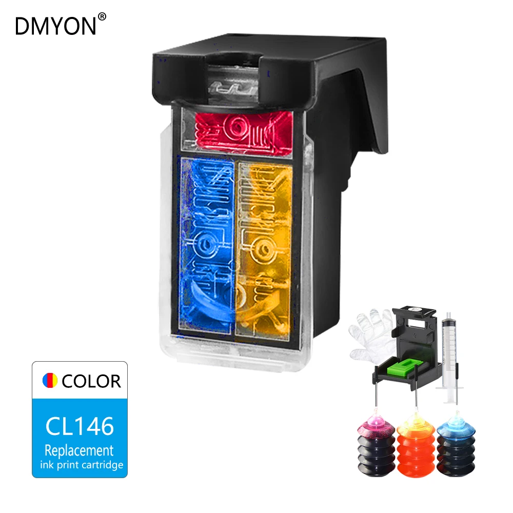 

DMYON CL146 Tri-color Ink Cartridge Compatible for Canon 146 XL for MG2410 2510 IP2900 2900 Printer Ink Cartridges