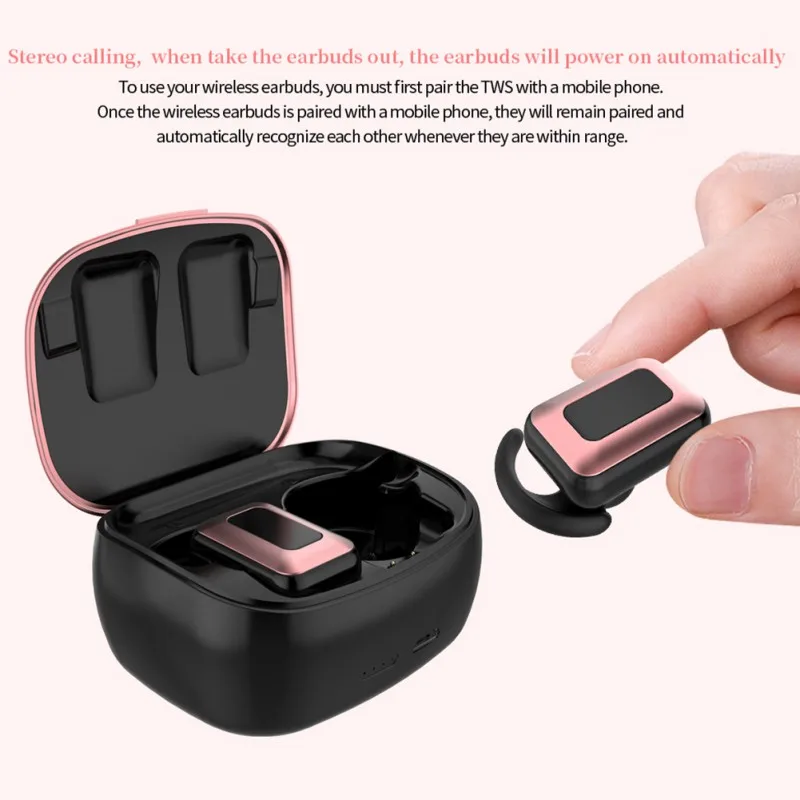 Портативные смарт-ZW-T 2tws Bluetooth наушники Bluetooth 5,0 беспроводные bluetooth-гарнитуры