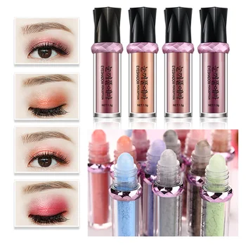 

4 Colors 3D Holographic Eyeshadow Palette Metallic Shiny Matte Glitter Eye Makeup Powder Diamond Shadow Pigment Cosmetic TSLM1