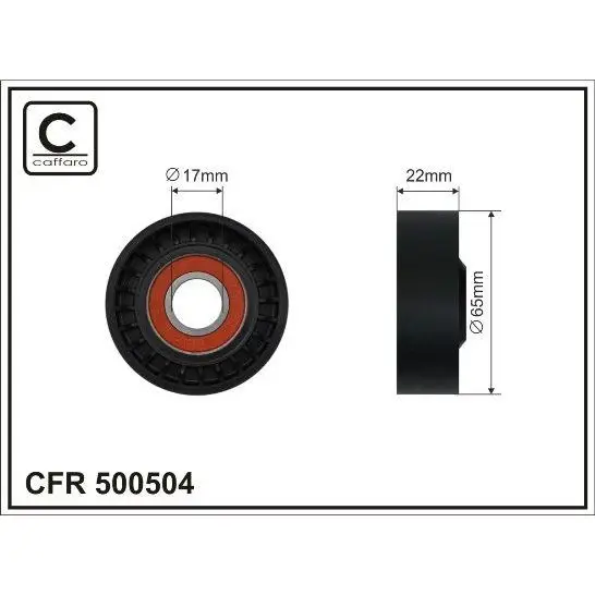 Ролик п/клин. ремня HY i20/30, ix20/35, KIA Cee`d caffaro 500504
