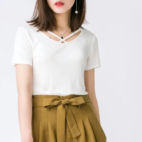 2020 Бордовая футболка с коротким рукавом женская летняя верхняя одежда| |