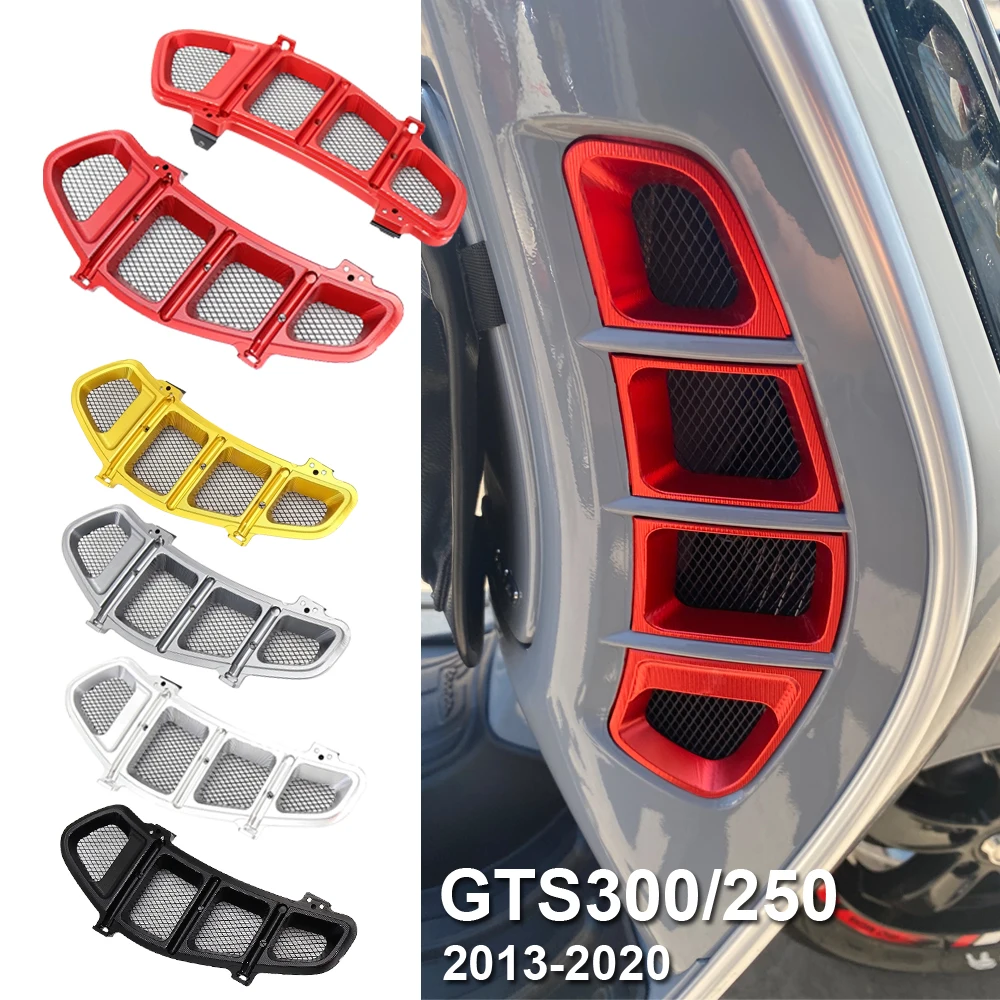 

NEW Motorcycle Radiator Grille Guard Cover Compartment Air Inler Grlds 2013-2020 2019 For VESPA GTS250 GTS 250 GTS 300 GTS300
