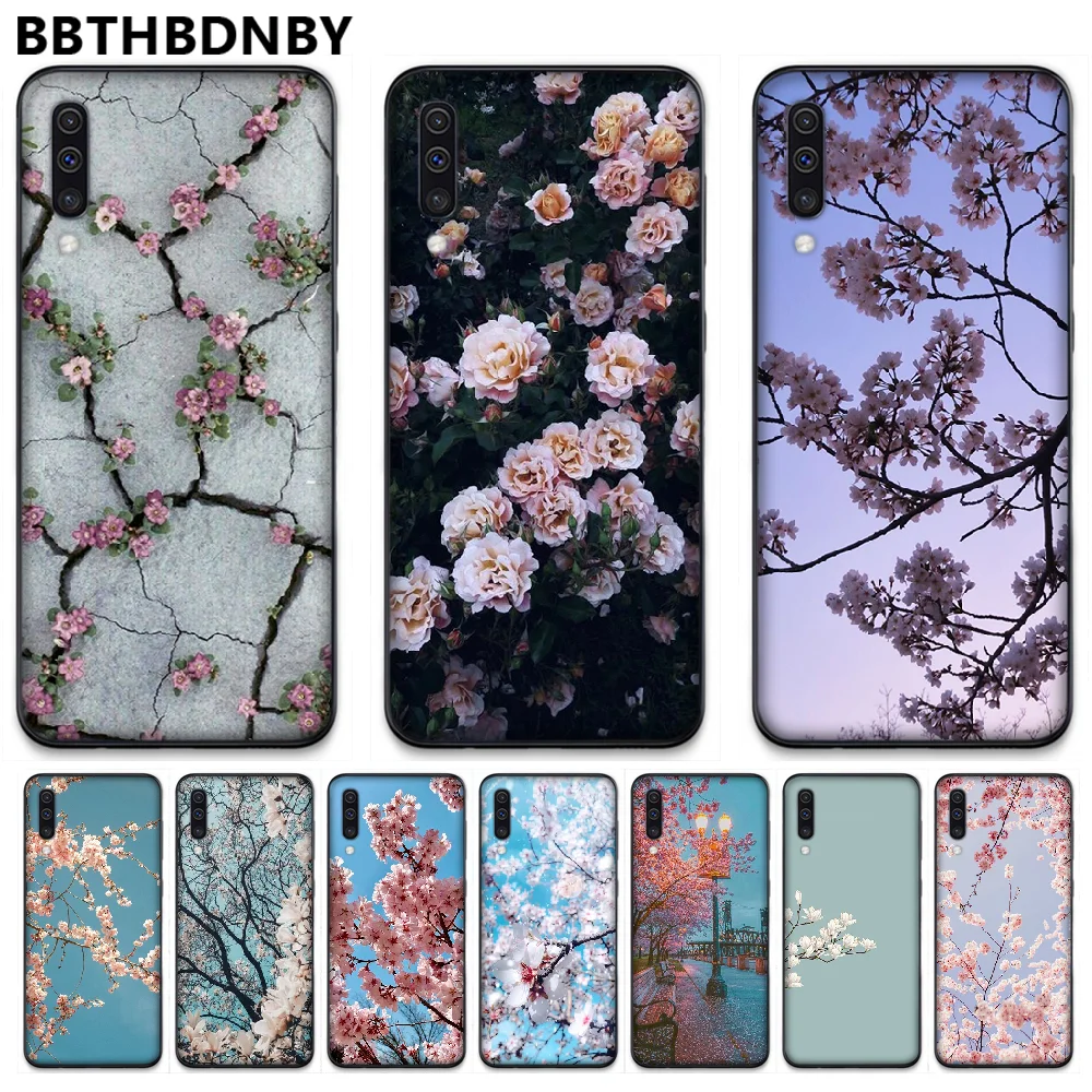 

Plant flowers cherry blossom Phone Case For Samsung S6 S7 edge S8 S9 S10 e plus A10 A50 A70 note8 J7 2017