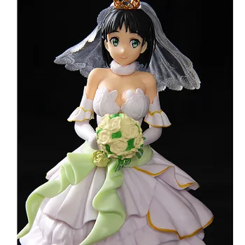 

Sword Art Online Kirigaya Suguha Wedding Dress The Bride GK Statue PVC Action Figure Collection Model Toy A36